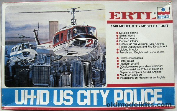 ESCI 1/48 Bell UH-1D US City Police, 8219 plastic model kit